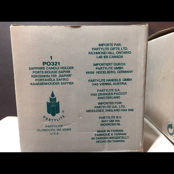 Partylite Cobalt Blue Glass Candle Holder - Picture 3 of 8